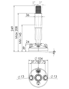Machine foot 2