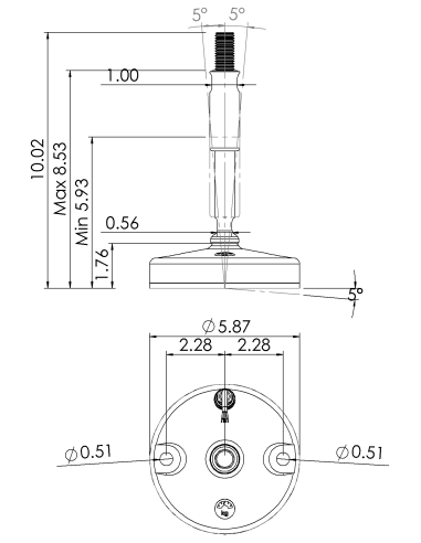 Machine foot