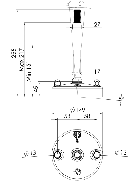Machine foot