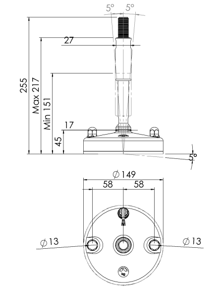 Machine foot