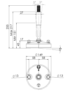 Machine foot 2