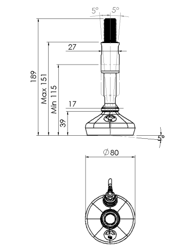 Machine foot