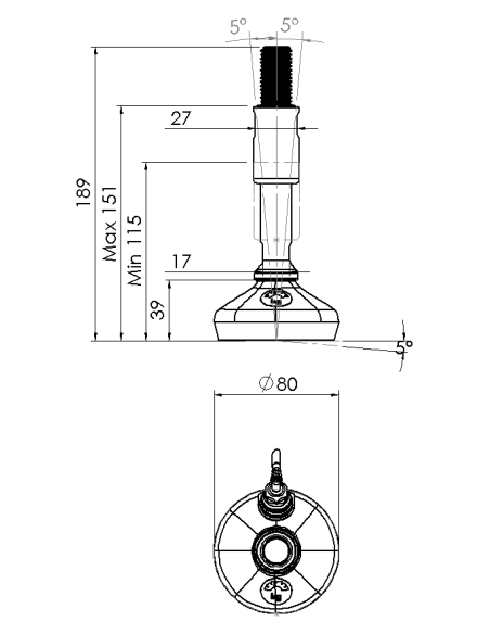 Machine foot