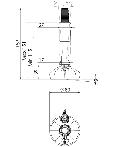 Machine foot