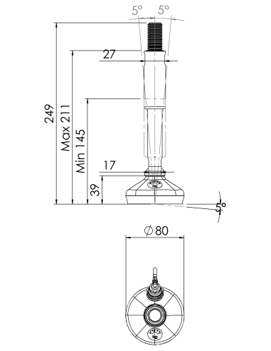 Machine foot