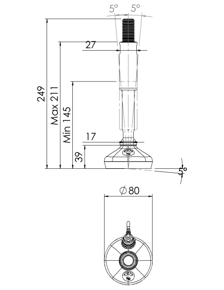 Machine foot