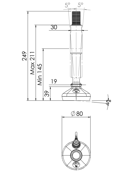 Machine foot
