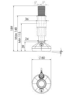 Machine foot 2