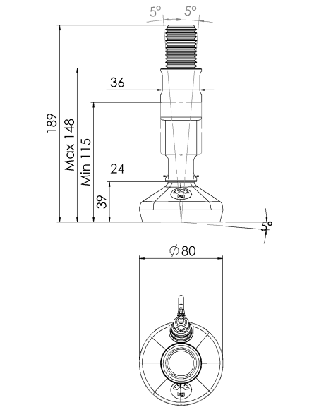 Machine foot