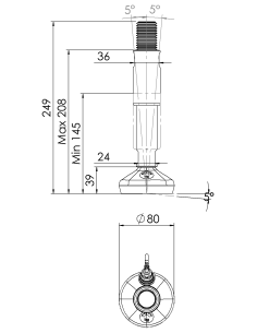 Machine foot 2