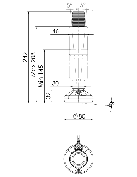 Machine foot