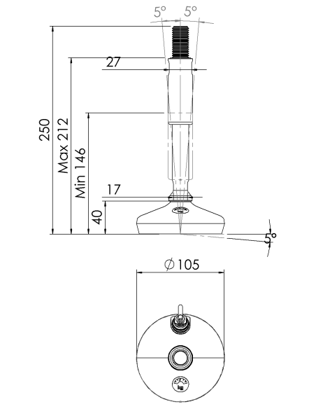 Machine foot