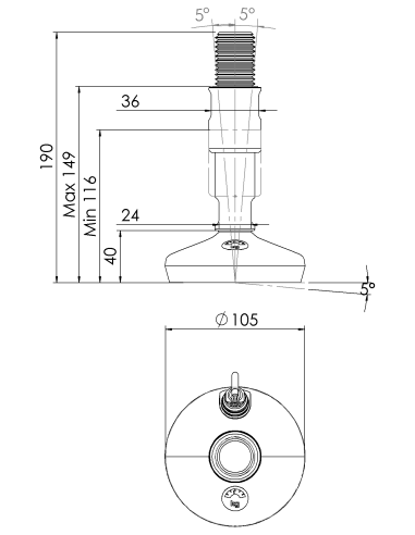Machine foot