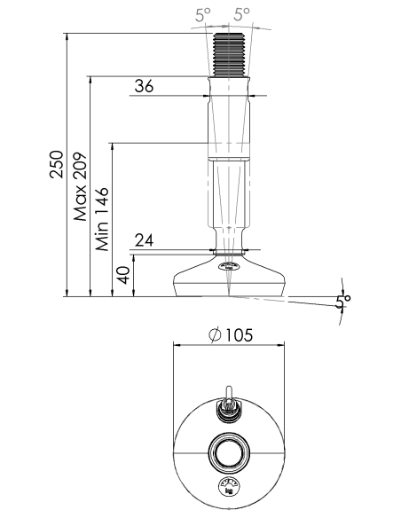 Machine foot
