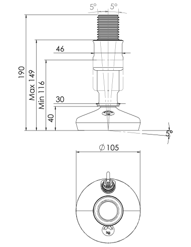 Machine foot