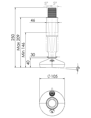 Machine foot