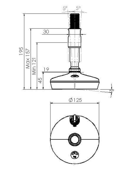 Machine foot