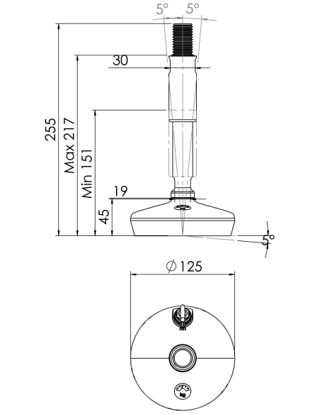 Machine foot