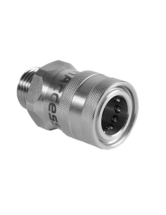 Stainless steel female quick coupling EXT thr.1/2"