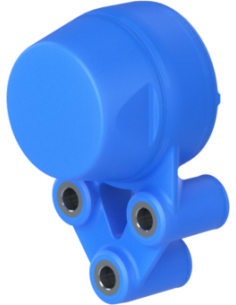 Bearing house XB3FC62(Blue)-CSB30 mm(Front)-CL(Blue)-OS(Blue)