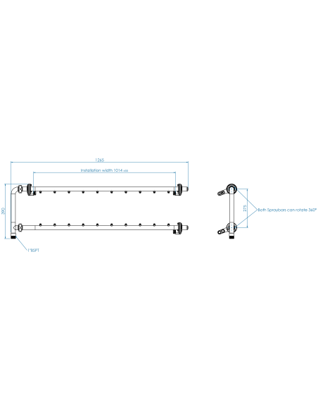 CIP unit V4 40"-1.069/959-2(275)-20(101,60)-BSPT 1"