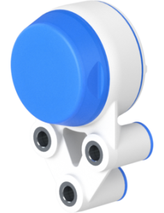 Bearing house XB3FC62(White)-CSB30 mm(Front)-CM(Blue)-OS(White)