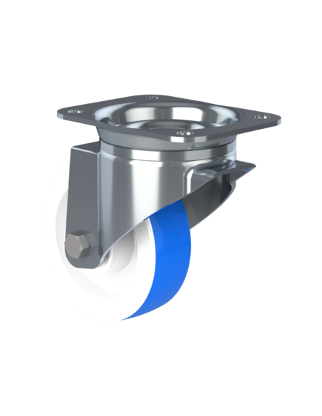 CastorSCS125, White/Blue, AISI 304, 2.946