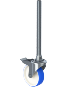 Castor SCRB-HX125, White/Blue, UNC 1 x 12, AISI 304