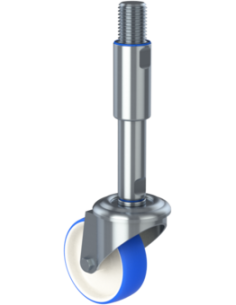 Castor SCR-XH100, White/Blue, M30 x 210/118-M30 x 80, AISI 304