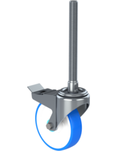 Castor SCRB-HX160, White/Blue, UNC 1 x 10, AISI 304
