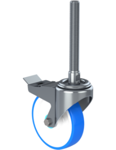 Castor SCRB-HX160, White/Blue, UNC 1 x 8, AISI 304