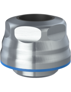 Cable gland HSK M25x1.50, Ø14,0 - 16,0, AISI 316, Blue Silicone