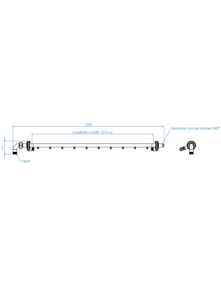 CIP unit V4 40"-1.069/959-1-10(101,60)-BSPT 1"