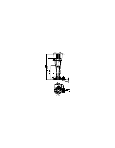 Machine foot XH-FIX66-M30 x 210/118-M30 x 80, AISI 304, Black NBR, 1 fixation 2