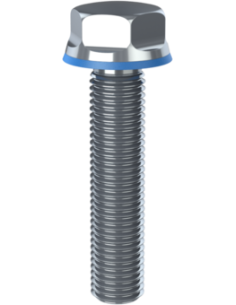 Hygienic fastener BXH M20 x 90 x 90, AISI 316, Blue NBR