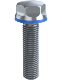 Hygienic fastener BXH M16 x 60 x 60, AISI 316, Blue Silicone