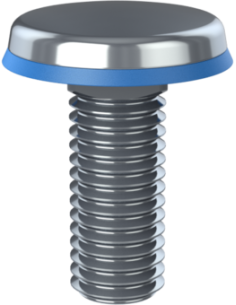 Hygienic fastener CBXH M10 x 25 x 22, AISI 316, Blue NBR