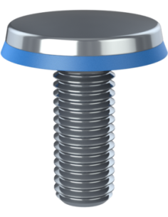 Hygienic fastener CBXH M12 x 30 x 27, AISI 316, Blue NBR
