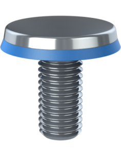 Hygienic fastener CBXH M12 x 25 x 22, AISI 316, Blue NBR