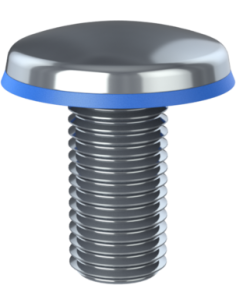 Hygienic fastener CBXH M20 x 40 x 37, AISI 316, Blue NBR
