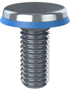 Hygienic fastener CBXH UNC 7/16 x 1 x 0,88, AISI 316, Blue NBR