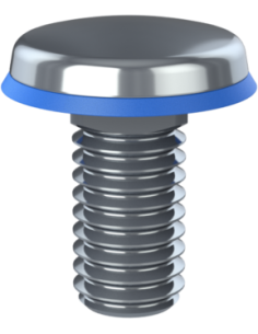 Hygienic fastener CBXH UNC 3/8 x 0,75 x 0,63, AISI 316, Blue NBR