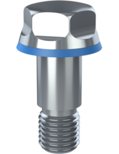 Hygienic fastener BFXH M16 x 40 x 18, AISI 316, Blue NBR