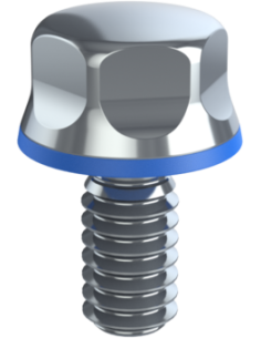 Hygienic fastener BXH UNC 1/4 x 0,50 x 0,50, AISI 316, Blue EPDM