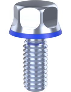 Hygienic fastener BXH UNC 5/16 x 0,75 x 0,75, AISI 316, Blue EPDM