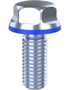 Hygienic fastener BXH UNC 5/8 x 1,50 x 1,50, AISI 316, Blue EPDM