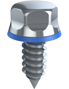 Hygienic fastener STBXH ST 8.0x2.10-19, Blue Silicone