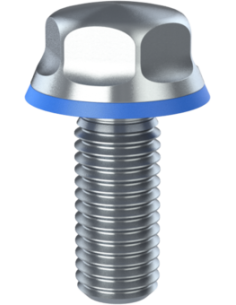 Hygienic fastener BXH UNC 5/8 x 1,50 x 1,50, AISI 316, Blue NBR