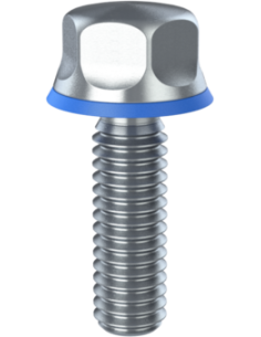 Hygienic fastener BXH UNC 5/16 x 1 x 1, AISI 316, Blue NBR