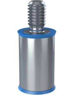 Spacer SRTFXH Ø11.9x20, M6x1.00x10, M6x1.00x10, AISI 316, 2, Blue NBR